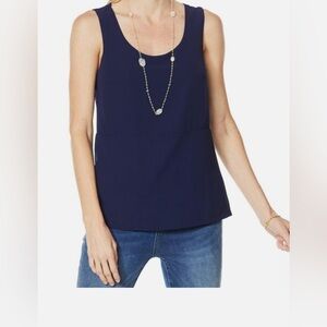 🆕   Colleen Lopez Navy Sleeveless Women's Tank(Bust 38”
Length 25”)
